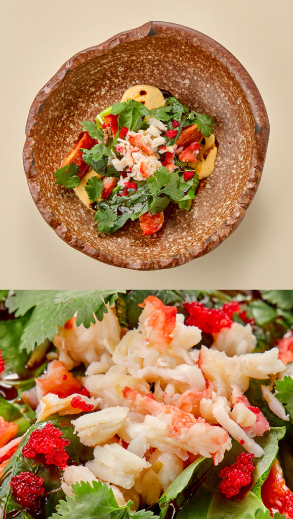САЛАТ С КАМЧАТСКИМ КРАБОМ